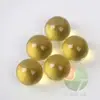 1 bola de cristal amarillo dorado de 50 mm 5.0 cm de vidrio transparente tipo canica de ruibarbo bola amarilla mediana de 50 mm 160 g