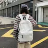 Mochila escolar transfronteriza, diseñada para chicas de secundaria, con un estampado de estrellas fresco y lindo, una mochila versátil adecuada para estudiantes de preparatoria y salidas diarias.