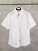 22 anos primavera e verão TB Oxford manga longa carcela fita dupla braçadeira camisa branca camisa de manga curta