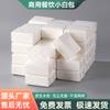 Atacadistas usam papel para guardanapos de catering de restaurante de churrasco, papel branco pequeno quadrado espesso de quatro camadas