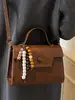 Bolso Pequeño de Aspecto Elegante y con Estilo para Mujer 2025 Invierno Nueva Moda Bolso Cruzado Retro Bolso de Mano Casual Bolso Cuadrado Pequeño