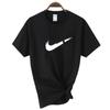 Cruz-border verão dos homens de manga curta em torno do pescoço camisa moda casual algodão manga curta esportes t-shirt top novo ponto