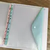 Amazon Transfronterizo 11 Agujeros Horizontal A4 3D Bolsa para Carpeta de Hojas Sueltas Cierre de Broche Transparente Bolsa de Almacenamiento para Estudiantes Exámenes