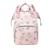 Bolso de maternidad de dibujos animados nuevo transfronterizo, mochila para mujer, gran capacidad, diseño casual de conejo, versátil y elegante