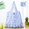 Bolsa de compras plegable de gran capacidad, bolso de mano portátil para supermercado, impresión de logotipo, bolsa de almacenamiento 190T, directo de fábrica
