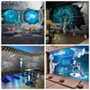 Estilo Industrial KTV Internet Café Ficção Científica Papel de Parede Sentido Tecnológico Academia Escritório Papel de Parede de Fundo Mural Metálico Estéreo