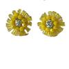 Los pendientes de girasol más sencillos, más coloridos, más exquisitos y brillantes, pendientes de cristal tejido tridimensional con microincrustaciones, joyería