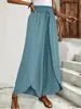 Pantalones Casuales Ligeros y Transpirables para Mujer 2026 con Dobladillo Dividido y Cinturón Suelto para Primavera, Verano y Otoño