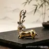 Novo modelo best-seller transfronteiriço: Figurinha de dinossauro monstro do Lago Ness em latão envelhecido estilo vintage, item decorativo colecionável