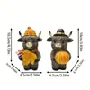 Vendas Diretas de Fábrica de Novos Artesanatos de Resina para o Feriado de Ação de Graças - Modelo de Vaca em Pé