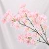 Flor Artificial de Cerejeira Lilás Criptografada Decoração para Casa Casamento Buquê Falso Flor de Seda Ornamentos Florais Atacado