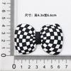 Novos Acessórios de Laço de Cola Macia Xadrez Pied-de-poule Acessórios Decorativos DIY Fivela para Sapatos com Furos Material de Adesivo para Geladeira