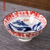 Estilo Chino Vintage Porcelana Azul y Blanca Taza Maestra Taza Cubo de Cerámica para el Hogar Taza Individual de Cerámica Pintada a Mano Traje de Té