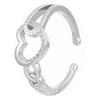 Anillo Abierto Cruz Amor Girasol Ins Europeo y Americano para Mujer Nicho Lujo Ligero Alto Sentido Anillo Dedo Índice Traje