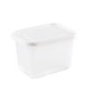 Caja de almacenamiento de cebolleta fresca para refrigerador, venta al por mayor, caja de almacenamiento de jengibre y ajo, caja portátil de cocina transparente de PP, caja sellada para escurrir alimentos y frutas