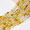 Piedra Natural Cuentas de Forma Irregular Productos Semi-Terminados Ágata Aventurina Ágata Roja Jade Amarillo Viejo Cuentas de Calabaza Cuentas de Ábaco Cuentas Espaciadoras para Pulseras DIY