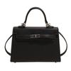 Bolso cuadrado pequeño nuevo 2025, bolso Kelly portátil de moda para mujer, bolso bandolera de hombro, bolso de viaje popular de este año