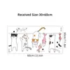 Br63988 Secador de Ropa Divertido Lindo de Dibujos Animados Gato Adhesivo de Pared Autoadhesivo Sala de Estar Dormitorio Habitación de Niños Pegatina Decorativa