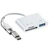 Fabricante original lector de tarjetas para teléfono móvil tipo mayorista conexión a teléfono móvil tipo c cable adaptador de tarjeta SD TF adaptador para leer unidad USB