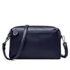 Bolso de Cuero Genuino para Mujer de Mediana Edad 2023 Nuevo Simple Moda Gran Capacidad Patrón de Lichi Bolso de Hombro Cruzado Bolso Cuadrado Pequeño de Piel de Vaca