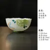 Juego de té de cerámica pintado a mano bajo vidriado con motivos de mariposas y flores, que incluye un gaiwan, tetera, taza de té, platillo, posavasos y vaso de agua