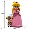 Llavero Figura de Super Mario Dibujos Animados Super Mario Llavero para Coche Figura de Caja Sorpresa Mario