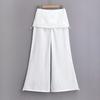 Novedad Otoño Temprano 2025 para Mujer Estilo Ins Europeo y Americano Holgados de Pierna Ancha Cargo Largos hasta el Suelo con Cordón de Cintura Baja Pantalones Canguro
