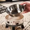 Nova tigela para gato tigela para cachorro água para beber alimentação comida de gato ponto de onda aço inoxidável tigela de pé alto tigela de comida proteção do pescoço anti-queda tigela para animal de estimação