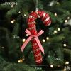 Ornamentos Suspensos de Espuma Vermelho e Branco de Novo Produto Transfronteiriço Biscoito de Natal Pirulito Árvore de Natal Decorações de Janela Decorações Suspensas