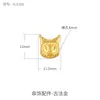 Cuentas de gota pequeñas color oro arena para pulsera DIY con cuentas, accesorios hechos a mano con cuentas, material azul quemado, accesorios de dibujos animados