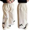Pantalones Anchos de Lunares con Encaje Little Salty Lemon SevenGirls' Moda Casual Coreana de Moda para Bebés Niñas Primavera/Verano Nuevos