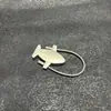 Llavero de metal aleación de zinc colgante de avión abridor de botellas en blanco doble cara transferencia térmica patrón láser