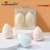 Lamera Hidrofílico Sin Látex Húmedo y Seco Remojo Grande Esponja de Polvo para Maquillaje Esponja Biselada 2 Paquetes A79982