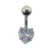 Sr. Acero Inoxidable Hebilla Umbilical Garra de Estampado Anillo para el Ombligo Grado AA Zircón Avanzado Clavo Umbilical Joyería de Perforación Corporal Transfronteriza Europea y Americana