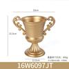 Trophy con Forma de Flor de Hierro Dorado Estilo Europeo, Florero, Accesorios de Fotografía para Banquetes de Boda, Decoración