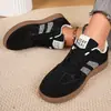 Zapatillas de mujer 2026 nuevo otoño vintage versátil zapatillas de entrenamiento alemanas, planas, transpirables, cómodas, zapatillas casual elegantes