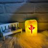Dados LED Mahjong Lámpara de la Fortuna Roja Iluminada Desenchufable Luz Nocturna Lámpara de Escritorio Mesita de Noche Juguete Dados Luminosos