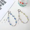Cadena para Teléfono de Cristal en Forma de Gota de Agua de Lujo Ligero y de Gama Alta Colgante de Borla Accesorio Colgante para Bolso Llavero Adorno