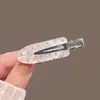 Grampo de Cabelo Elegante com Pérolas para Mulheres, Presilha de Metal com Laço Preto, Presilha Lateral de Alto Padrão, Presilha para Franja, Simples Presilha Bico de Pato