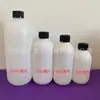 Venta al por mayor de fábrica Botellas de plástico blancas de 300 ml, Cortas y regordetas de 400 ml y 1000 ml, Botellas vacías con tapa de seguridad para niños