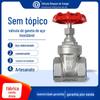 Válvula de água manual por atacado de fábrica DN50dn20 válvula de gaveta de rosca interna com rosca de aço inoxidável 4 pontos 1/21 de polegada