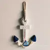Anillo Flotador de Ancla de Barco Oceánico de Madera de 18 cm Estilo Mediterráneo Promocional de Fábrica Colgante Decoraciones de Pared para el Hogar