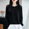 Suéter de Punto Hueco para Otoño Temprano para Mujer, Estilo Delgado, Nuevo Estilo 2026, Manga Larga, Diseño Holgado, Prenda Base para Mujer