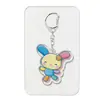 Llavero de Acrílico de Conejo y Flor Estilo Nuevo 2D Accesorio Colgante Lindo para Mochila de Estudiante Regalo a Juego para Mejor Amigo