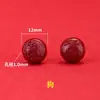 Cuentas Sueltas de Cinabrio de Alto Contenido Arena Púrpura Dorada Cuentas de los Doce Zodiacos Pulsera de Cuentas Hecha a Mano para DIY Pulsera de Cinabrio con Cuentas