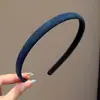 Diadema fina vintage de gamuza, simple y versátil, antideslizante, diadema para peinar el cabello, accesorio para estilizar el rostro para el uso diario de las mujeres