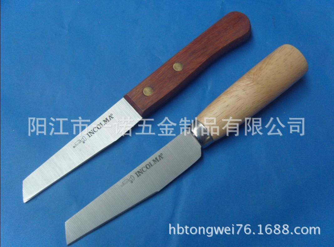 D-016C木柄餐具水果刀,果皮刀,上面杂木,下巴面橡胶木