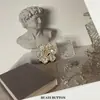 Patrón de Sentido Pesado de Fábrica con Botones Metálicos de Diamante Abrigo de Piel para Mujer Abrigo Botón Decorativo Botón Pequeño Estilo Chanel para Suéter