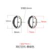 Aretes de plata esterlina 925 soporte vacío aretes retro dorados para mujer aretes diy cera de abeja aretes de turquesa soporte vacío accesorios