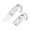 Navaja Plegable Afilada para Exteriores, Mini Navaja de Alta Dureza, Navaja Plegable Pequeña de Acero, Navaja Plegable Portátil con Colgante, Herramienta de Alta Dureza